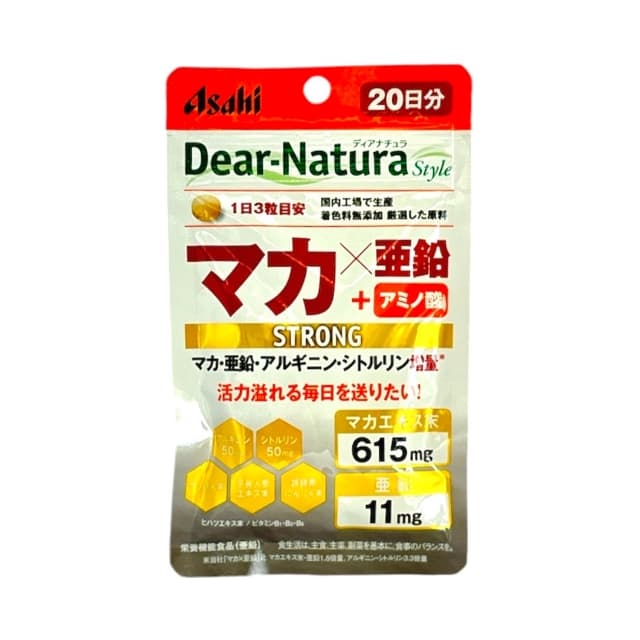 朝日ASAHI Dear-Natura 馬卡+鋅 加強版 20日分(60粒)