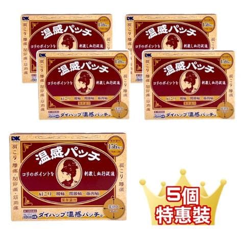 DK 大石膏盛堂　溫感穴位貼 156枚　5個套裝